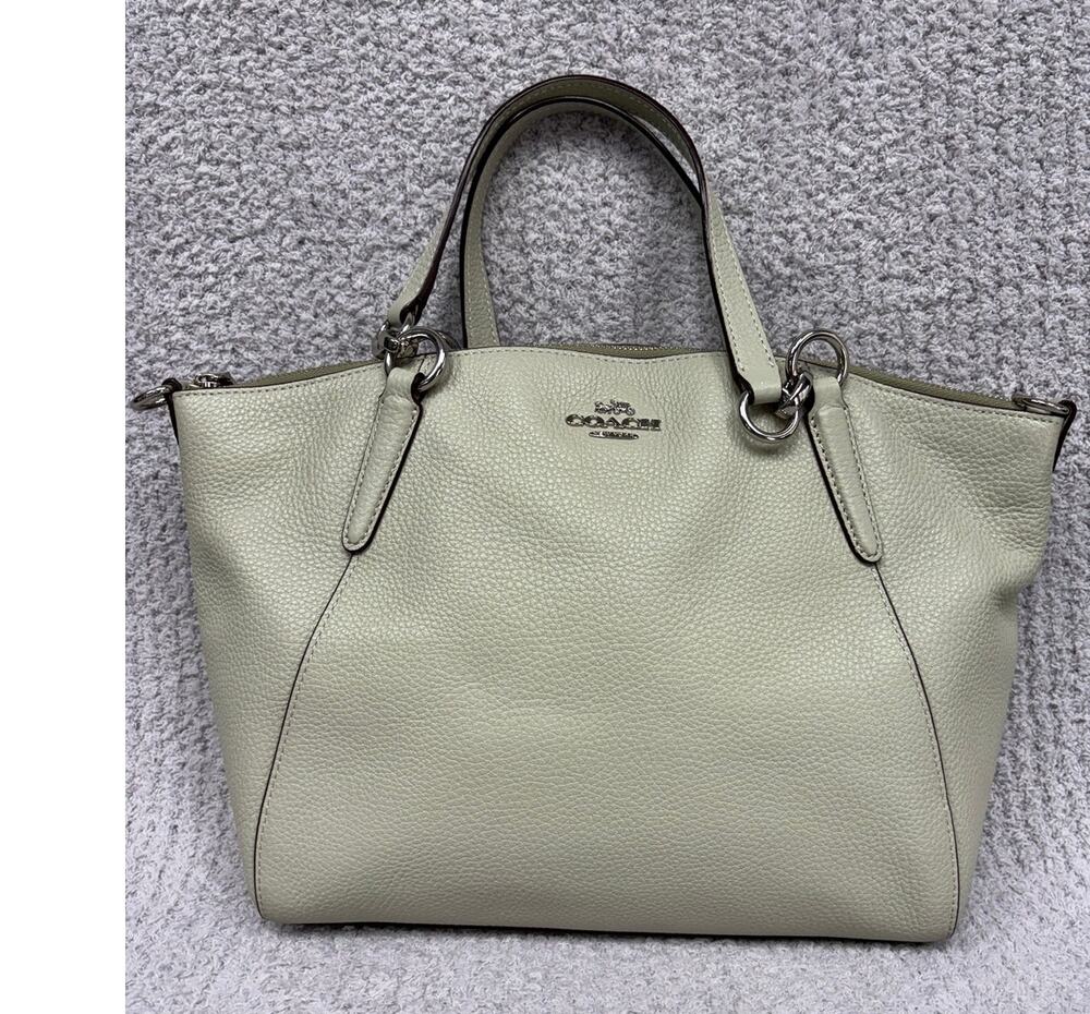 Coach Green Pebbled Leather Kelsey Tote Purse F28993 #76957